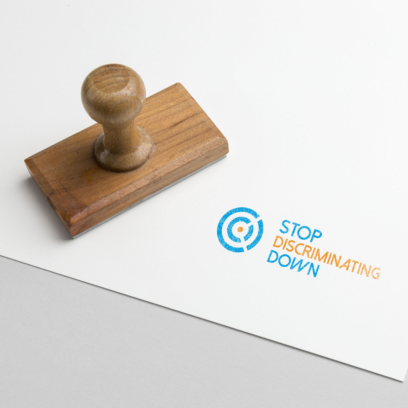 Stop Discriminating Down – Logo . Web